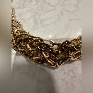 Vintage gold rope necklace